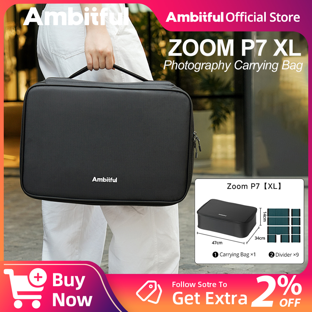 Drone Camera Professional - Ambitful ZOOM P7II XL sac de