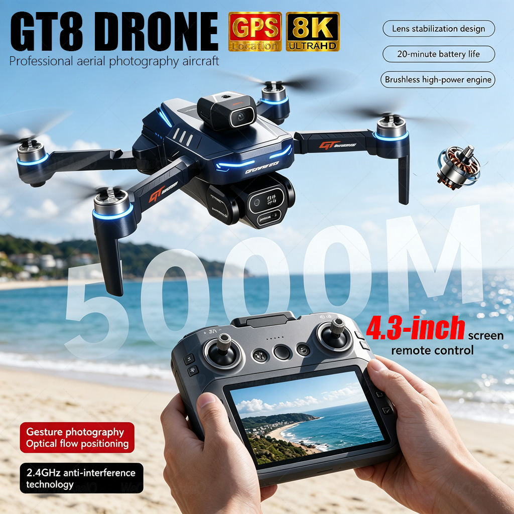 Drone Camera Lens - NOUVEAU Drone RC GT8 HD 4K