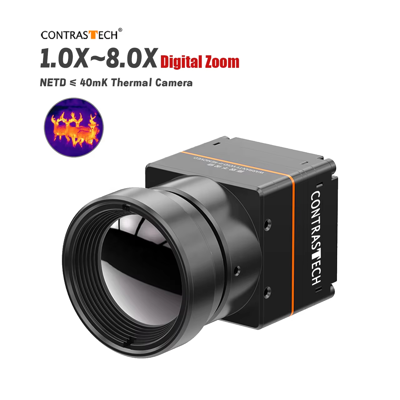 Drone Camera Night Vision - Caméra thermique à Zoom numérique 1-8X,